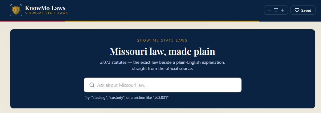KnowMo Laws screenshot